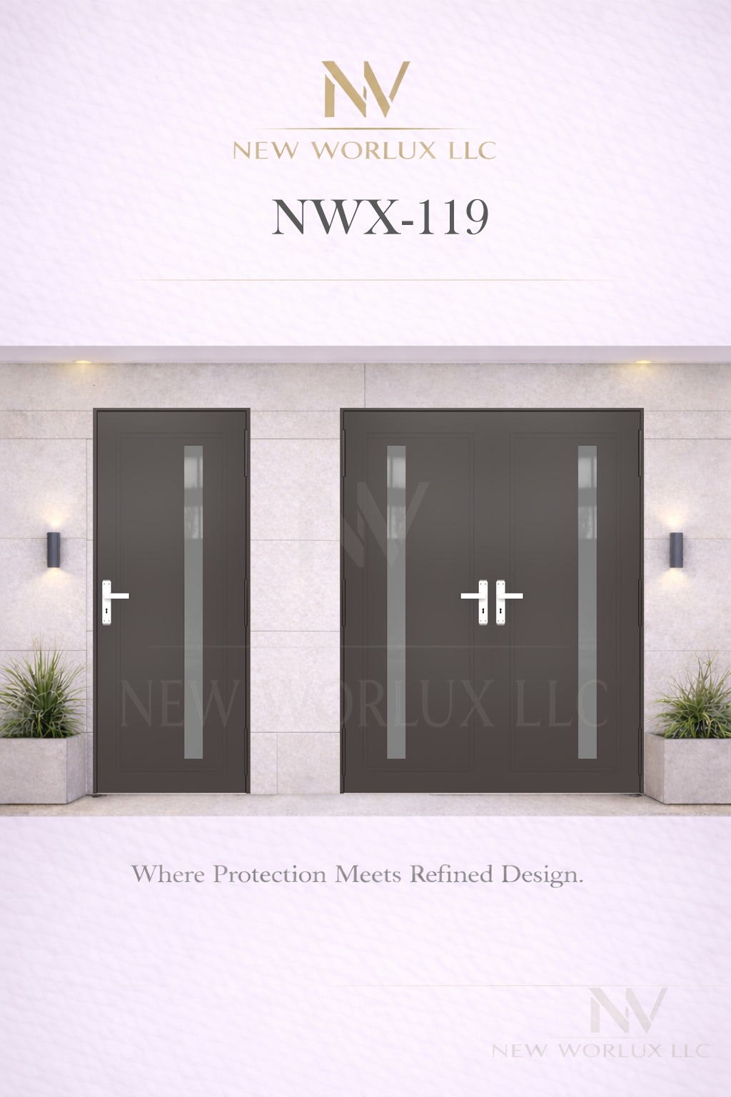 Modelo de puerta de impacto NWX-119