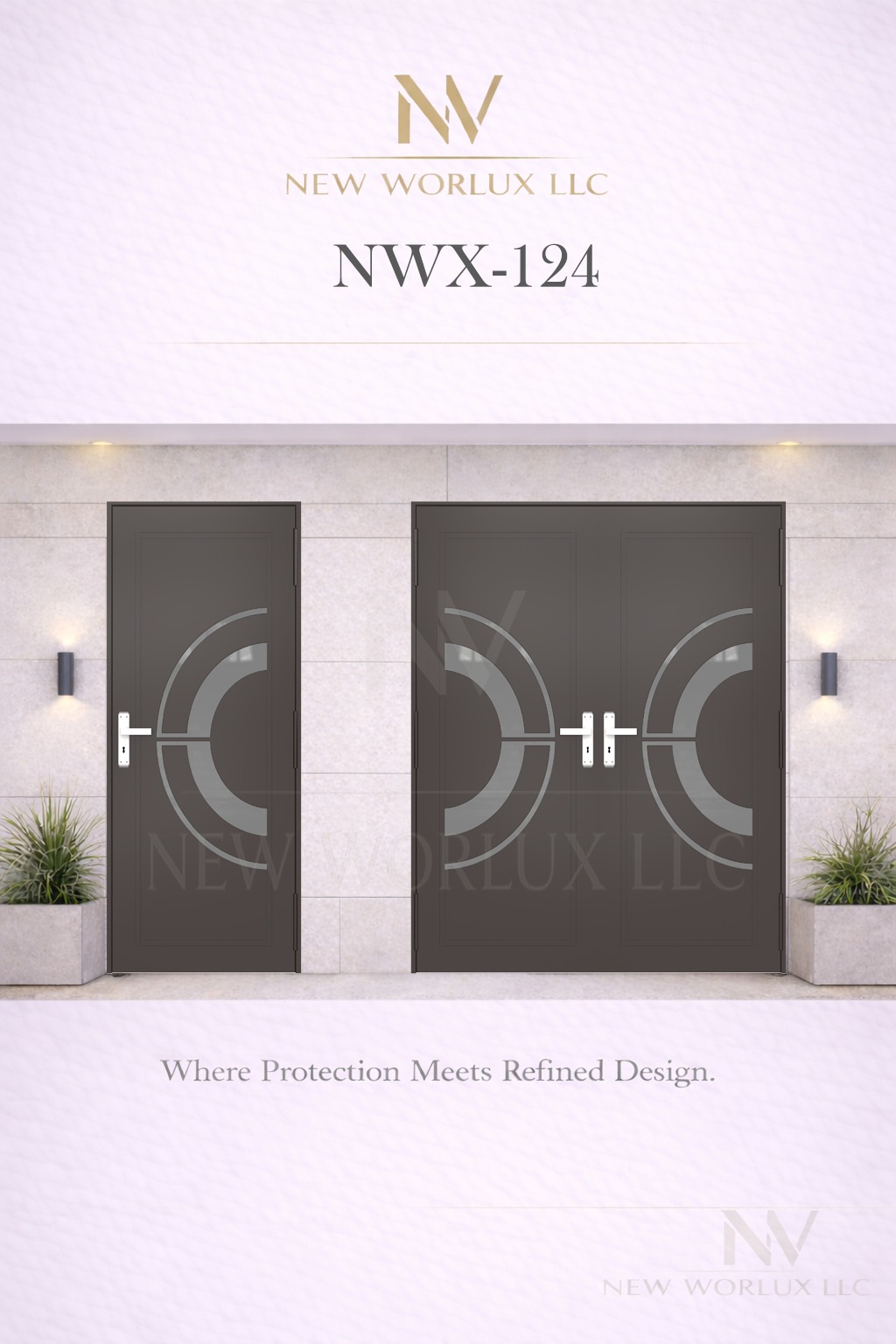 Modelo de puerta de impacto NWX-124