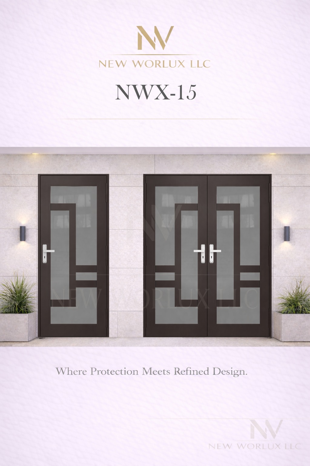 Modelo de puerta de impacto NWX-15