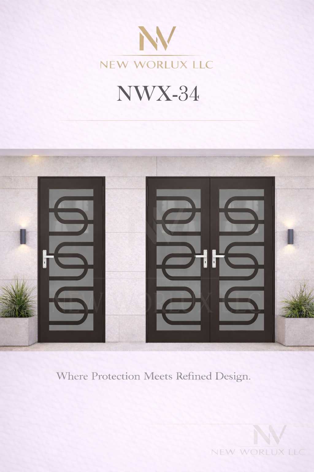 Modelo de puerta de impacto NWX-34
