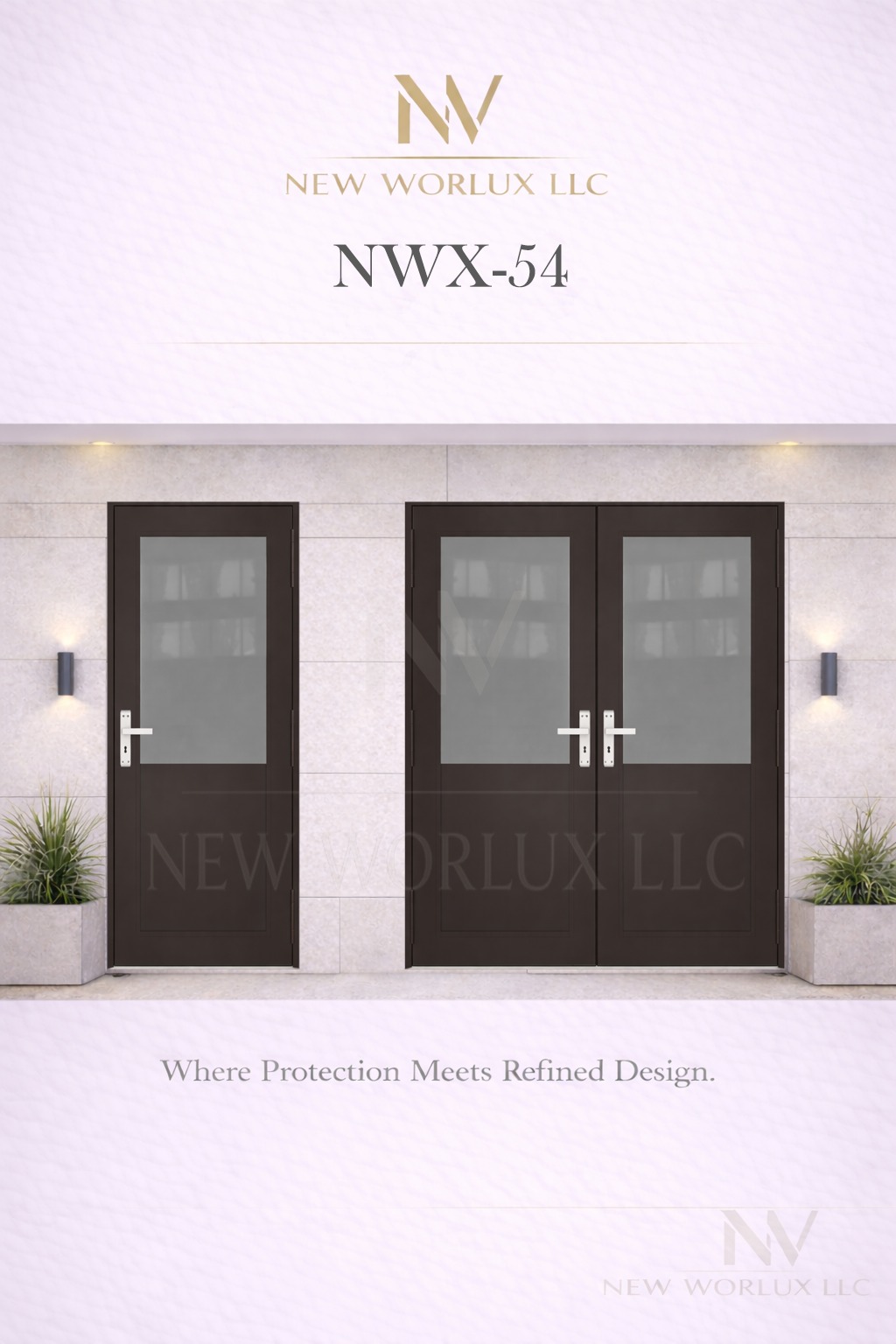 Modelo de puerta de impacto NWX-54