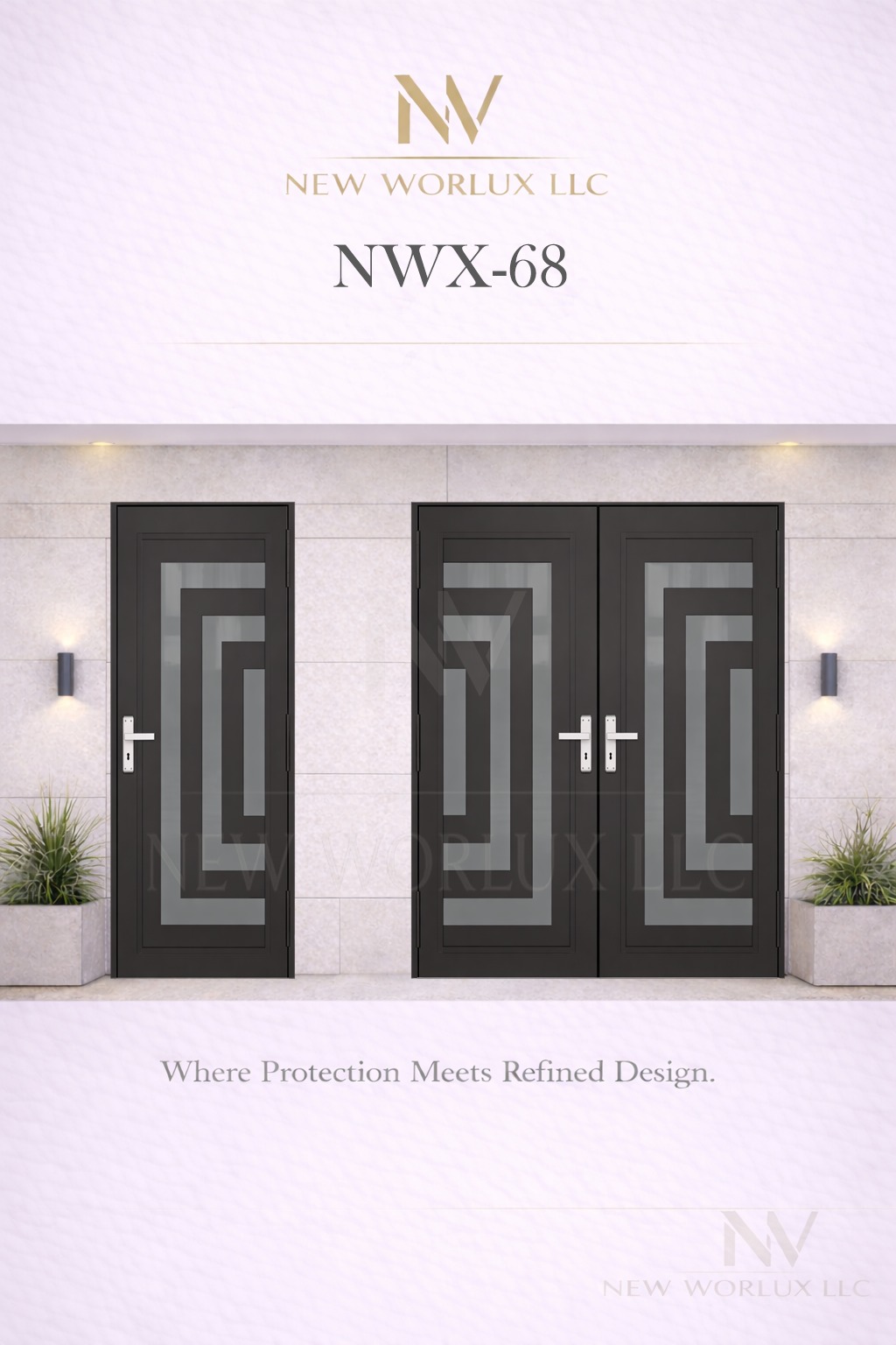 Modelo de puerta de impacto NWX-68